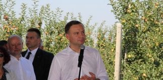 Prezydent RP wśród sadowników