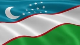 flaga Uzbekistanu