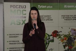 Justyna Wasiak prezentowała ofertę firmy SumiAgro