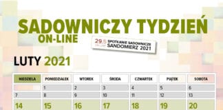 Sadowniczy Tydzień On-line 14-21 luty 2021