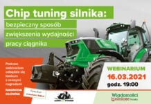 Już we wtorek 16.03.2021 webinarium pt. Chip tuning silnika: bezpieczny sposób zwiększenia wydajności pracy ciągnika