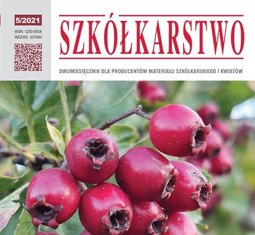 Szkółkarstwo 5/2021 Szkółkarstwo 5/2021 - okładka