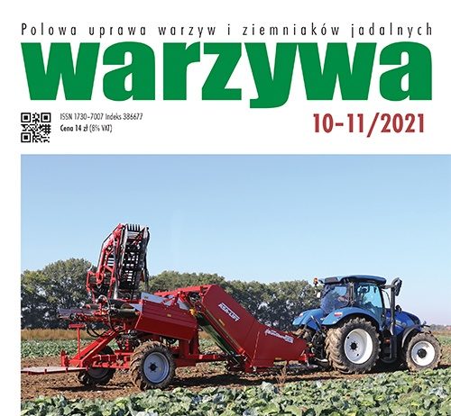 Warzywa 10-11/2021 Czasopismo Warzywa 10-11/2021 - okładka