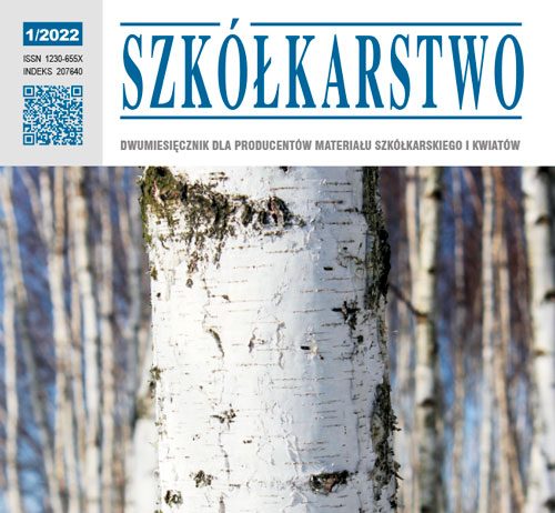 Szkółkarstwo 1/2022 Szkółkarstwo 1/2022 - okładka