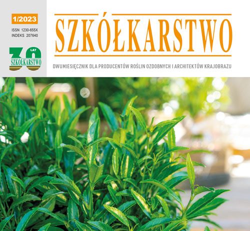 Szkółkarstwo 1/2023 Szkółkarstwo nr 1/2023 - okładka